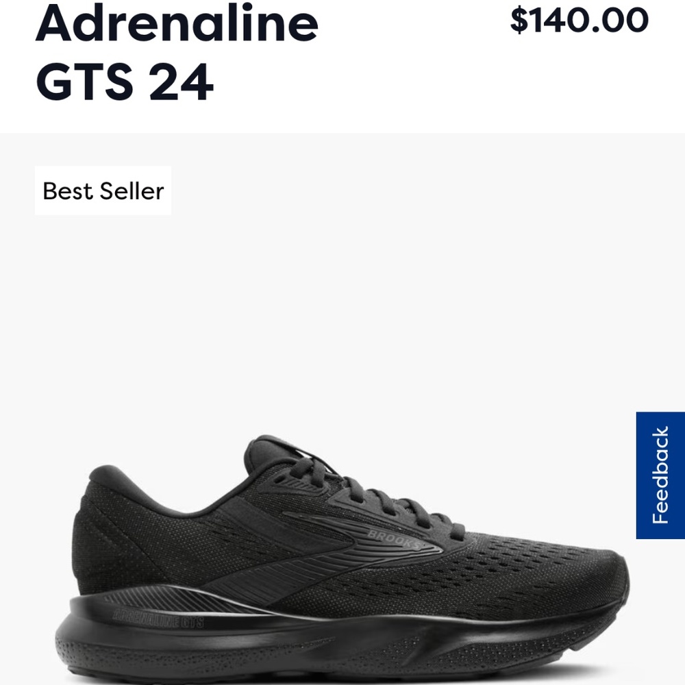 Brooks running shoes men size 12 all black